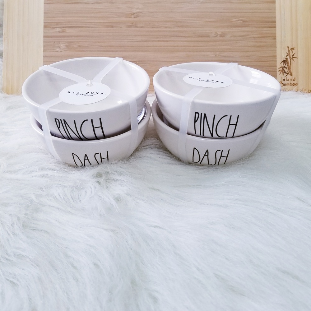 NWT Rae Dunn Pinch & Dash Spice Bowl Set - 2 sets